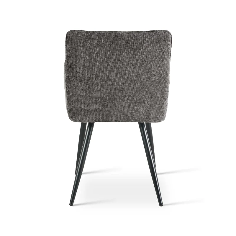 Fauteuil salle à manger Kaya [Lot de 2] [Tissu effet lin]