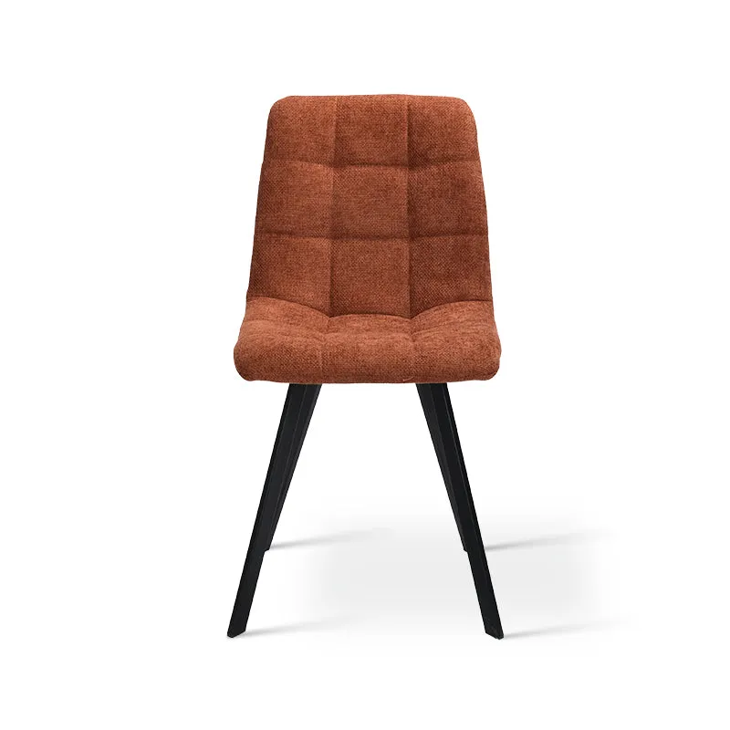Chaise de salle à manger Aoife Sleek [Lot de 2] [Tissu effet lin]