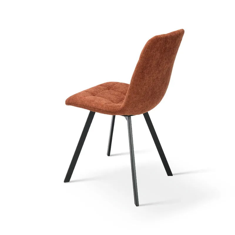Chaise de salle à manger Aoife Sleek [Lot de 2] [Tissu effet lin]