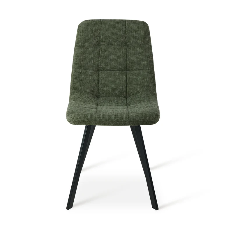 Chaise de salle à manger Aoife Sleek [Lot de 2] [Tissu effet lin]