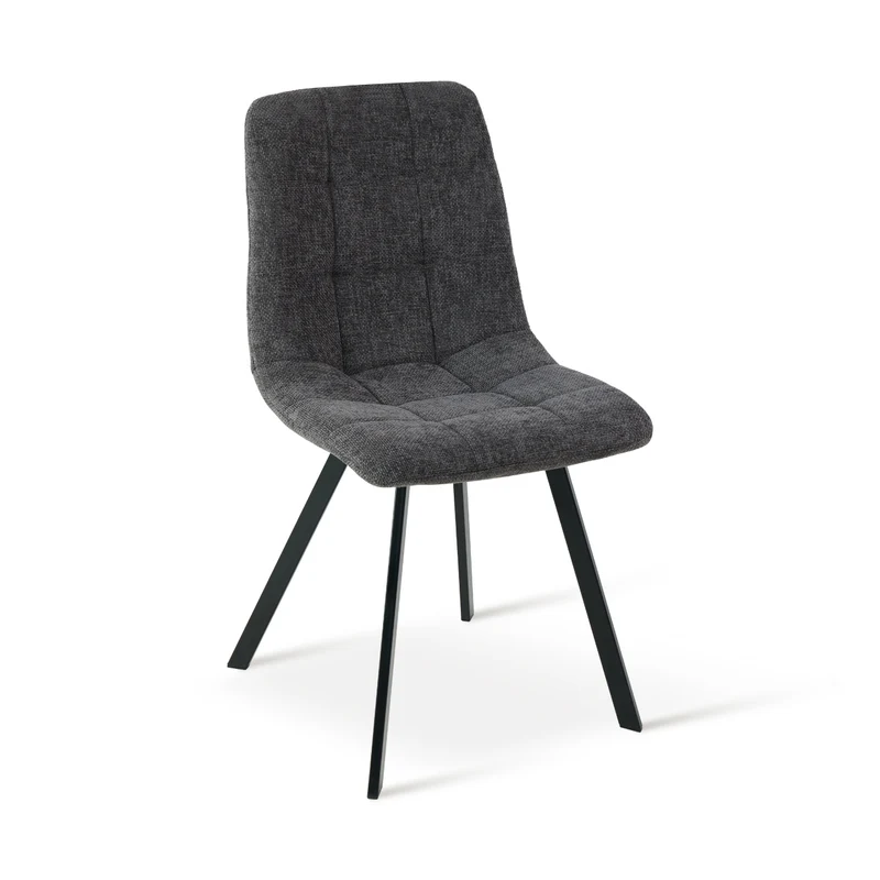 Chaise de salle à manger Aoife Sleek [Lot de 2] [Tissu effet lin]