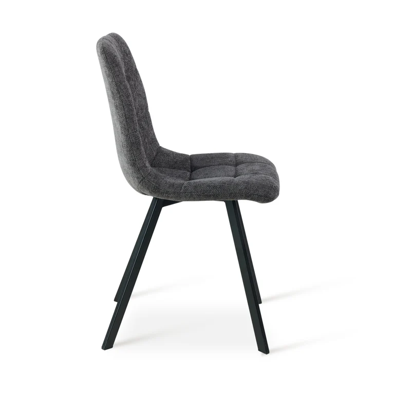 Chaise de salle à manger Aoife Sleek [Lot de 2] [Tissu effet lin]