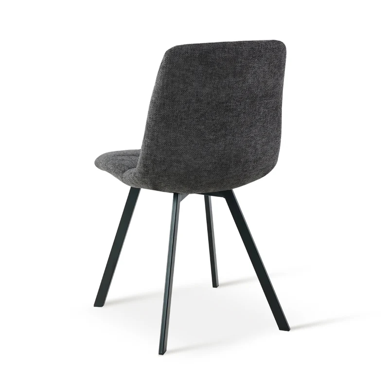 Chaise de salle à manger Aoife Sleek [Lot de 2] [Tissu effet lin]