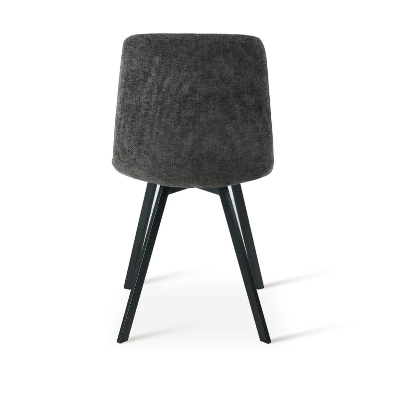 Chaise de salle à manger Aoife Sleek [Lot de 2] [Tissu effet lin]