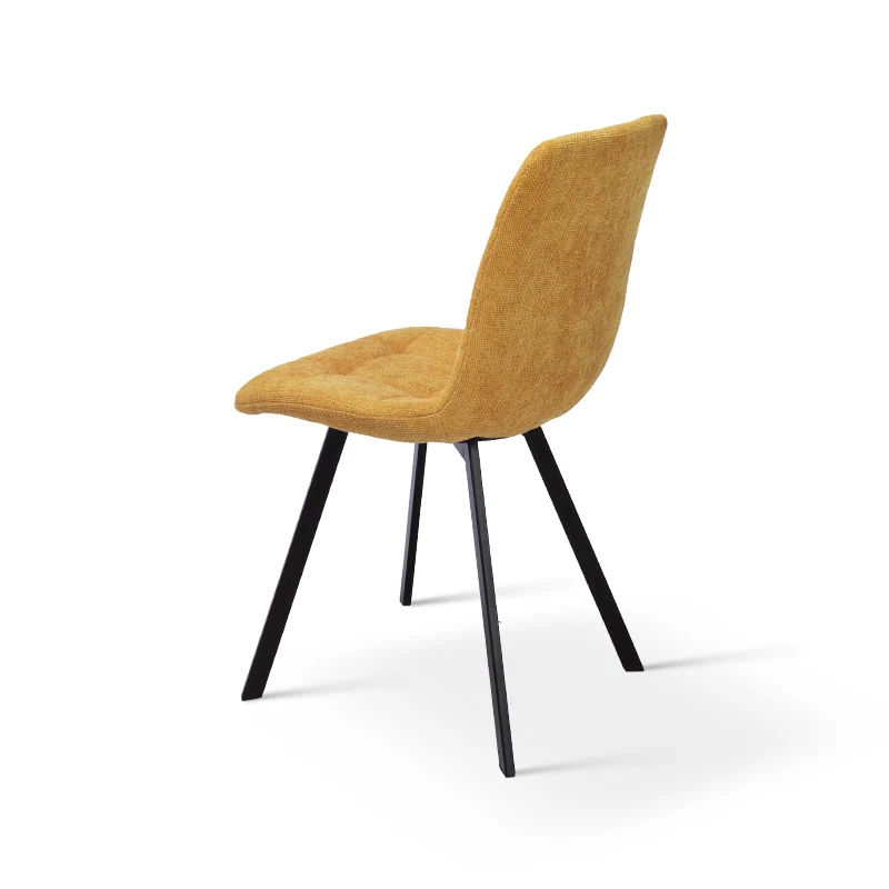 Chaise de salle à manger Aoife Sleek [Lot de 2] [Tissu effet lin]