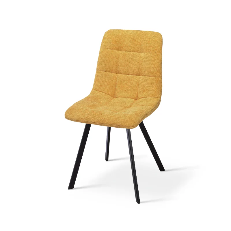 Chaise de salle à manger Aoife Sleek [Lot de 2] [Tissu effet lin]