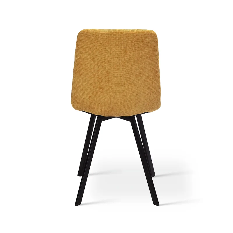 Chaise de salle à manger Aoife Sleek [Lot de 2] [Tissu effet lin]