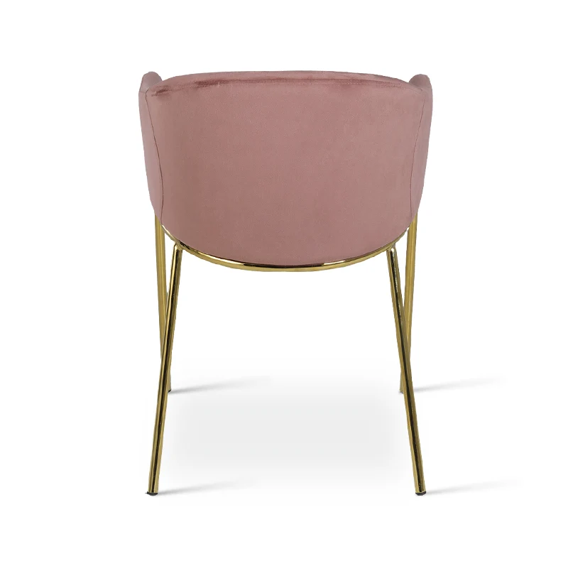 Fauteuil salle à manger Dalila [Lot de 2] [Velours]