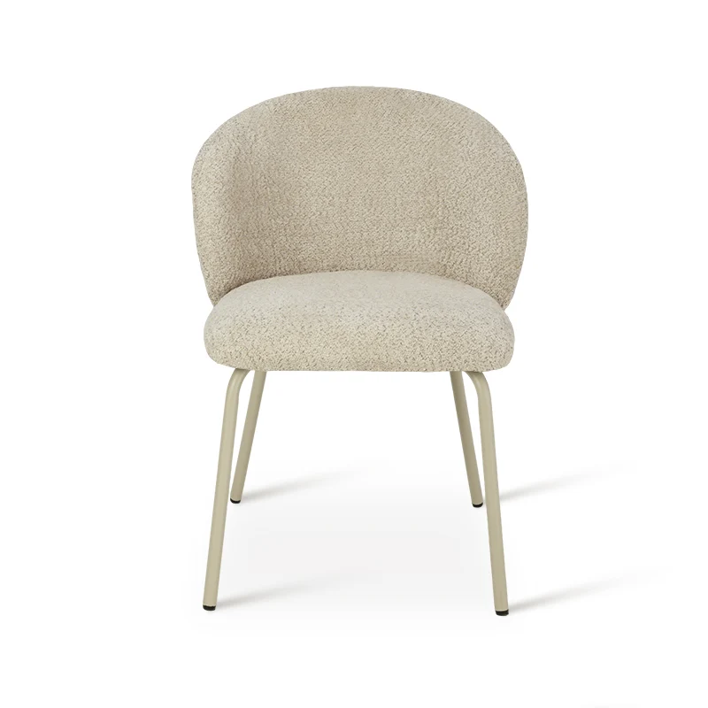Chaise de Salle à Manger Yasin [Lot de 2] [Tissu Bouclette]