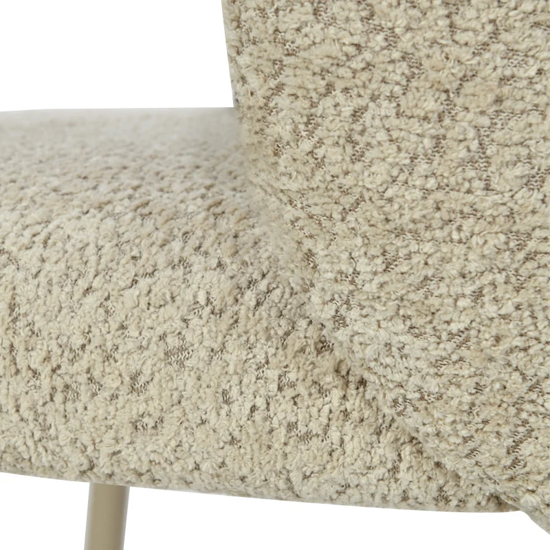Chaise de Salle à Manger Yasin [Lot de 2] [Tissu Bouclette]