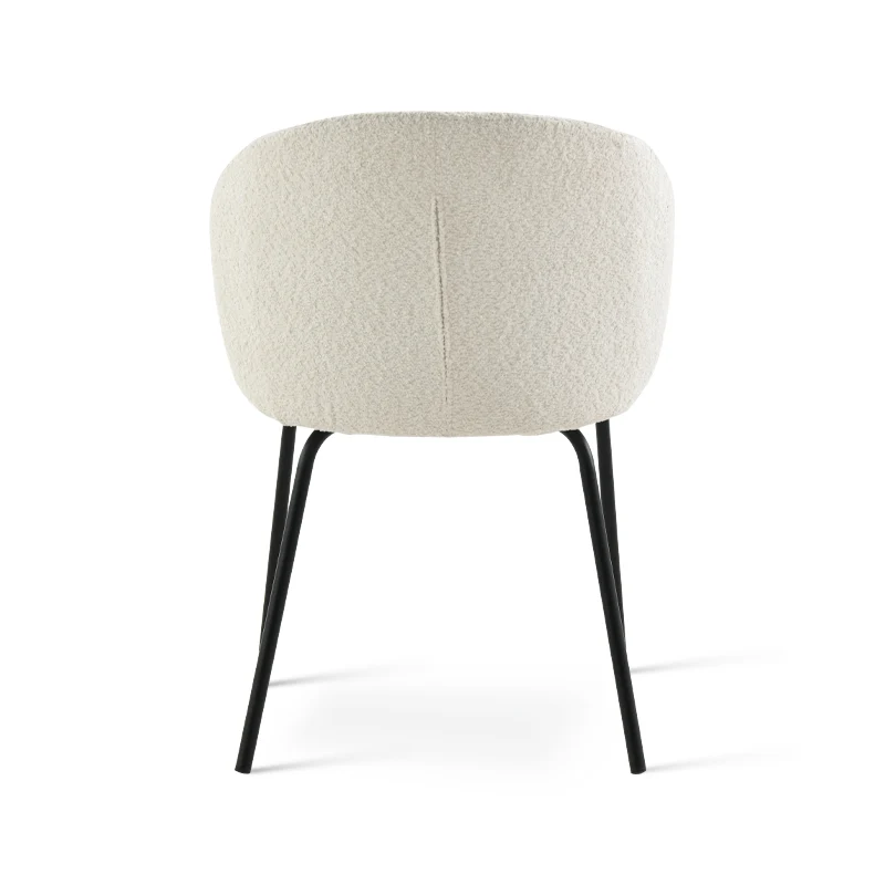 Chaise de Salle à Manger Yasin [Lot de 2] [Tissu Bouclette]