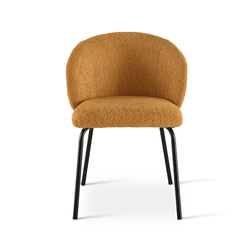 Chaise de Salle à Manger Yasin [Lot de 2] [Tissu Bouclette]