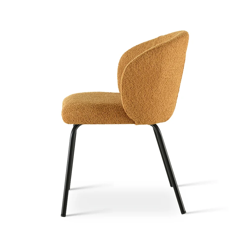Chaise de Salle à Manger Yasin [Lot de 2] [Tissu Bouclette]