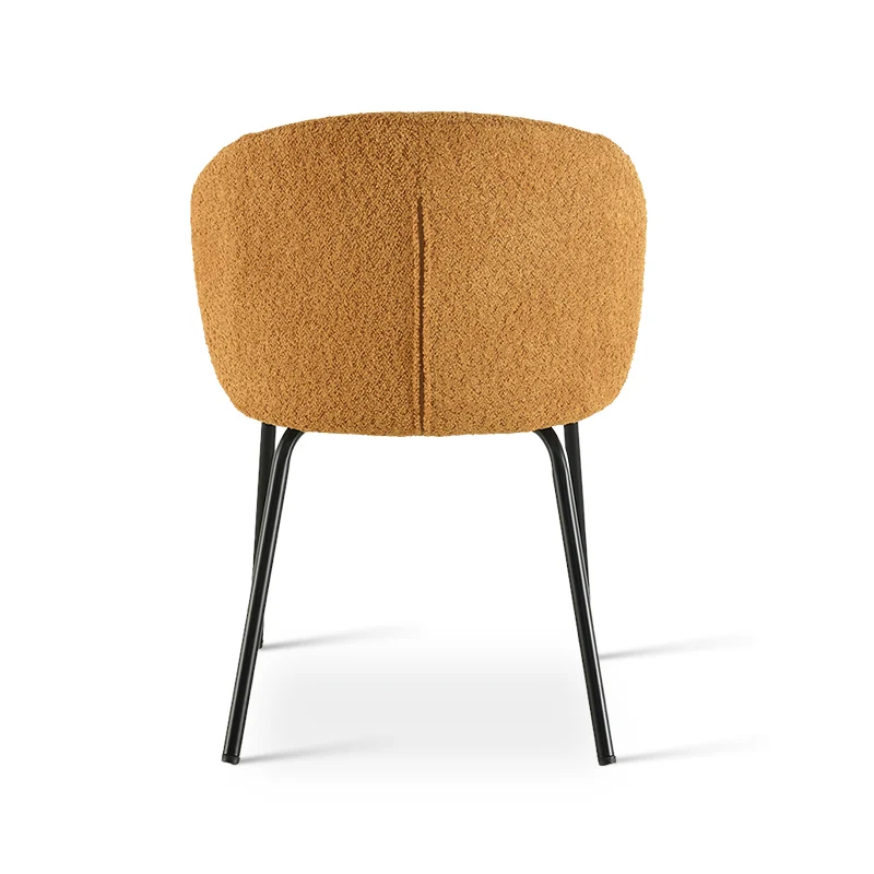 Chaise de Salle à Manger Yasin [Lot de 2] [Tissu Bouclette]