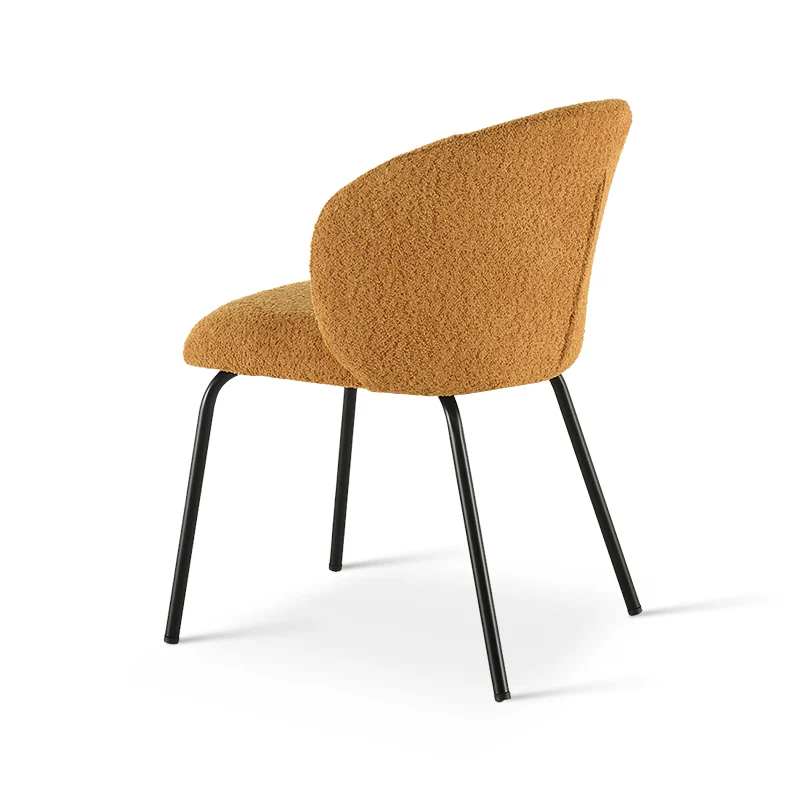 Chaise de Salle à Manger Yasin [Lot de 2] [Tissu Bouclette]