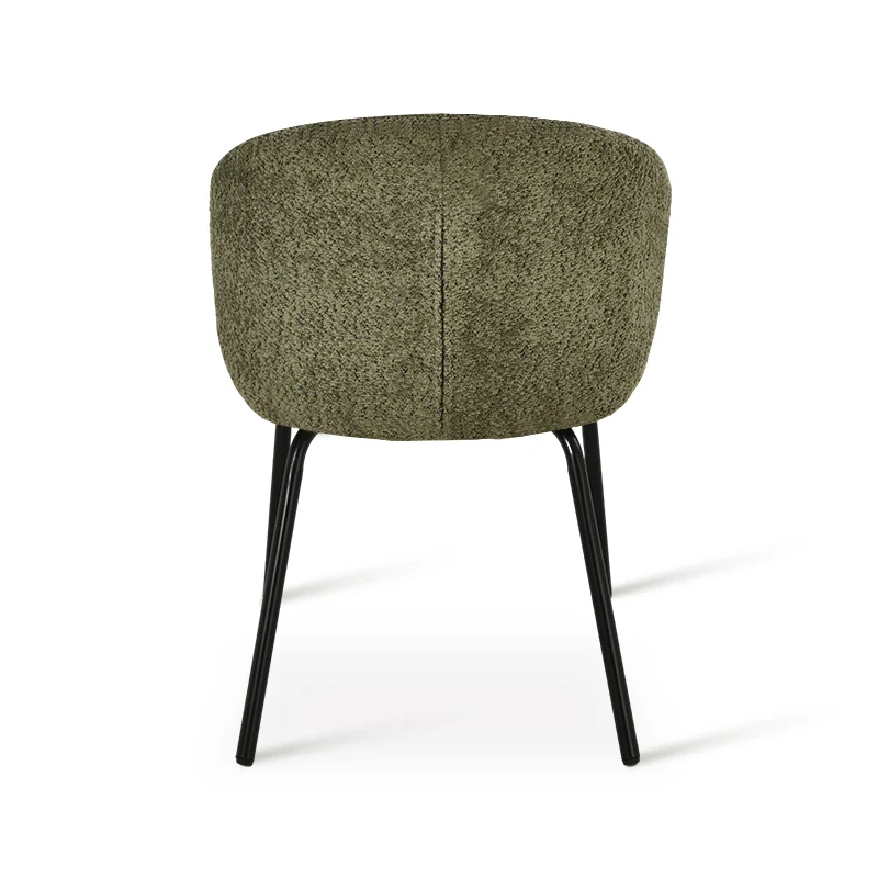 Chaise de Salle à Manger Yasin [Lot de 2] [Tissu Bouclette]