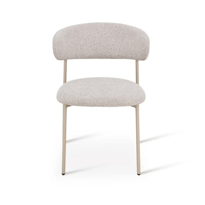 Chaise de salle à manger Zahra [Lot de 2] [Tissu Boucle][Tissu effet lin] [⌀ 1.9 cm]