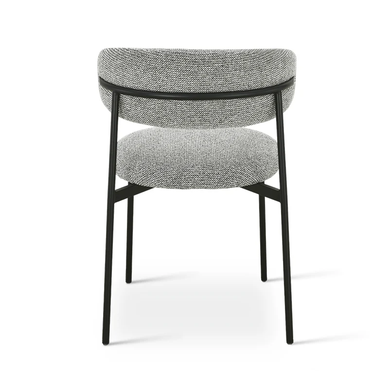 Chaise de salle à manger Zahra [Lot de 2] [Tissu Boucle][Tissu effet lin] [⌀ 1.9 cm]