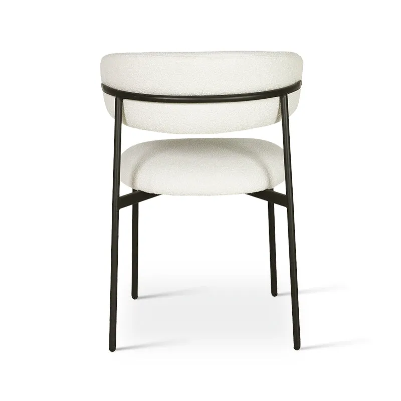 Chaise de salle à manger Zahra [Lot de 2] [Tissu Boucle][Tissu effet lin] [⌀ 1.9 cm]