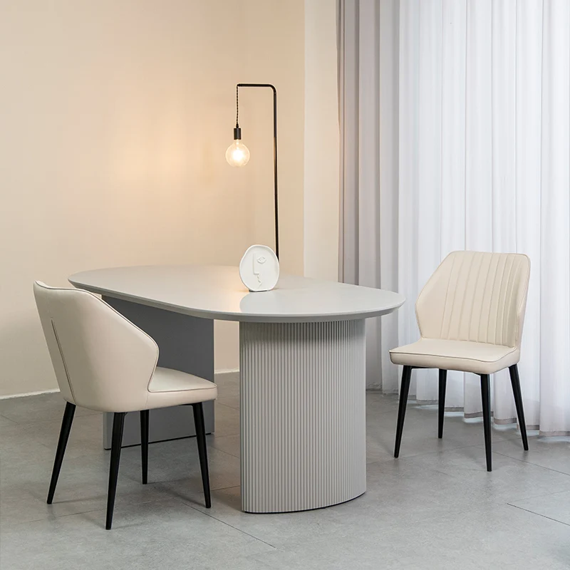 Chaise de Salle à Manger Aleena [Lot de 2] [Simili cuir]