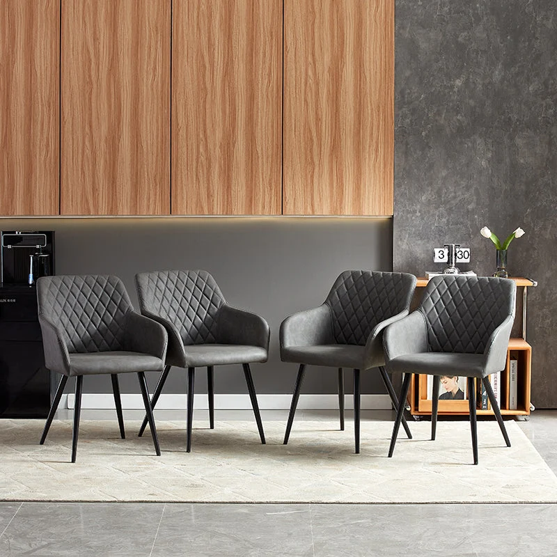 Fauteuil salle à manger Frazer Diamond [Lot de 2] [Simili cuir]