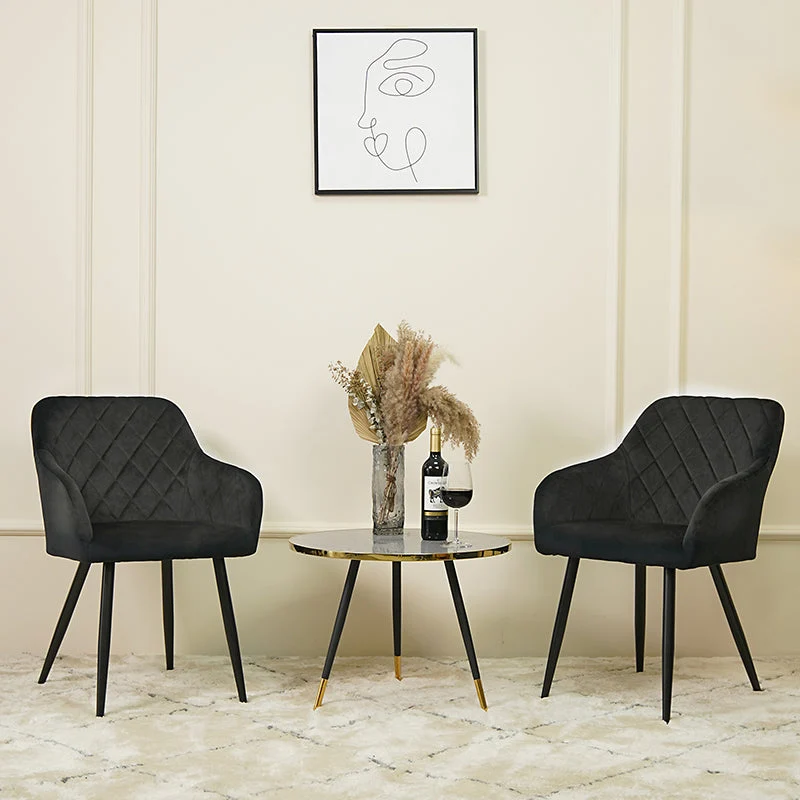 Fauteuil salle à manger Frazer [Lot de 2] [Velours]