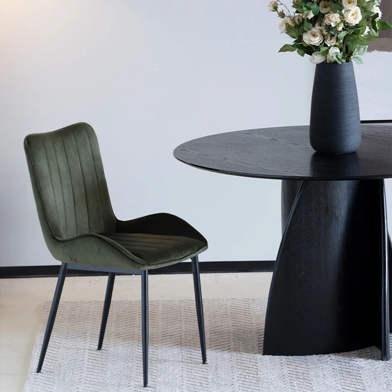 Chaise de Salle à Manger Edith [Lot de 2] [Velours]