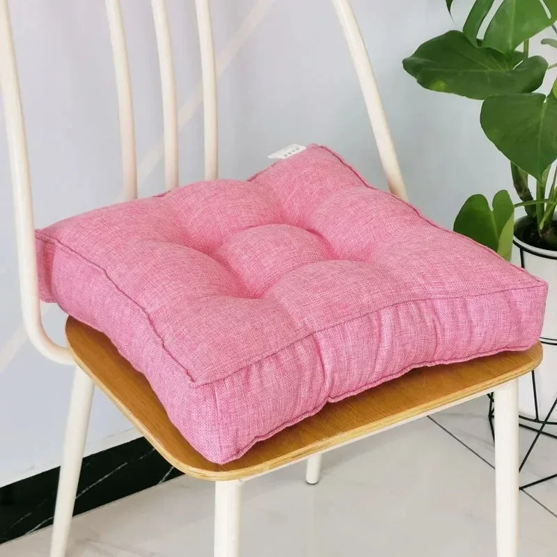 Galette de Chaise Rose pastel