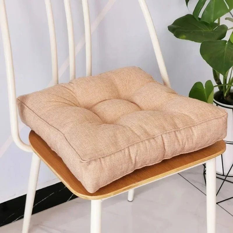 Galette de Chaise Beige Brun