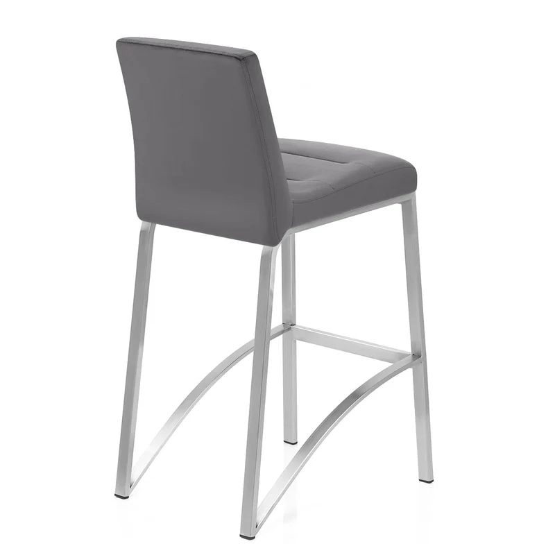 Tabouret Velours - Stella Gris Foncé