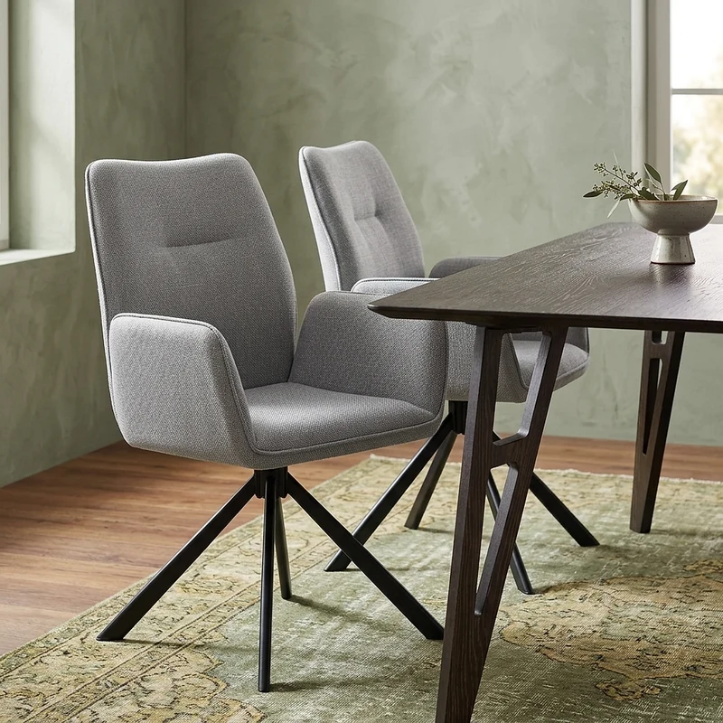 Chaise Tissu - Rici Gris