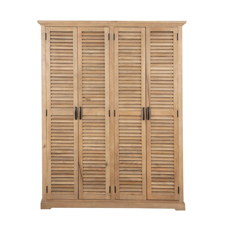 Armoire 4 portes bois massif en manguier – Paran