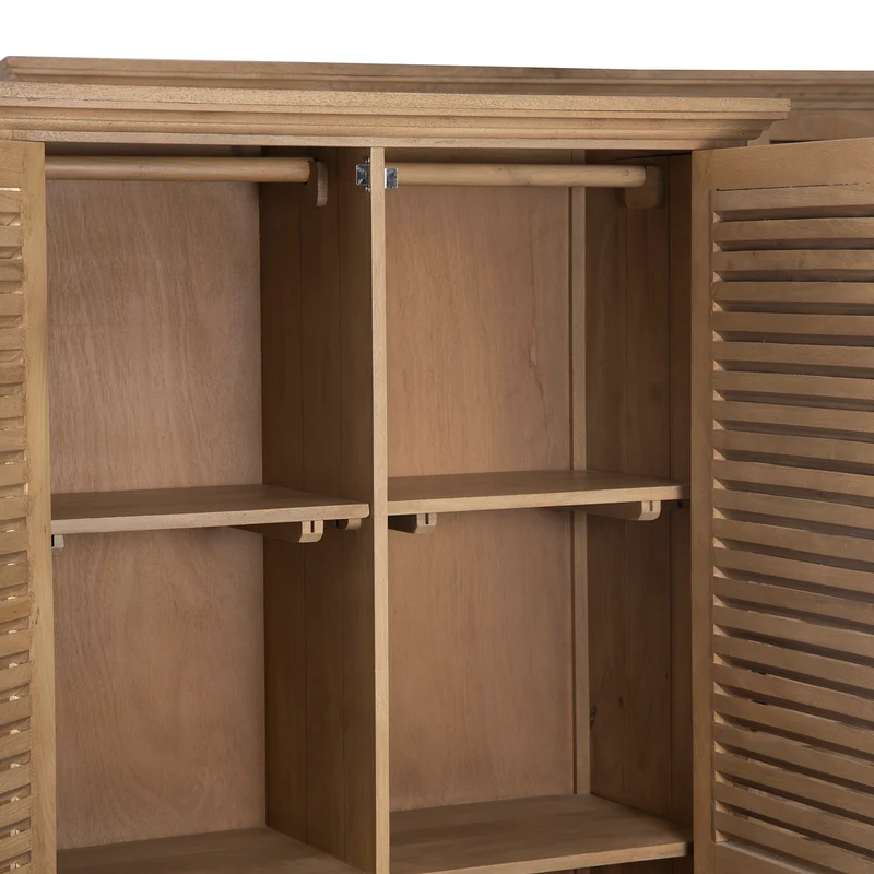 Armoire 4 portes bois massif en manguier – Paran