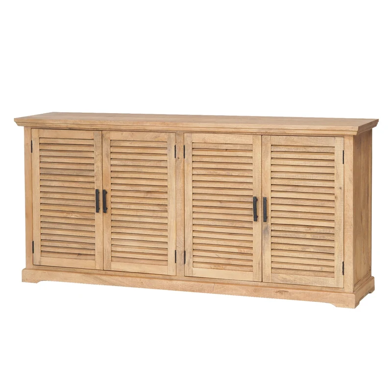 Buffet à 4 portes bois massif en manguier – Paran