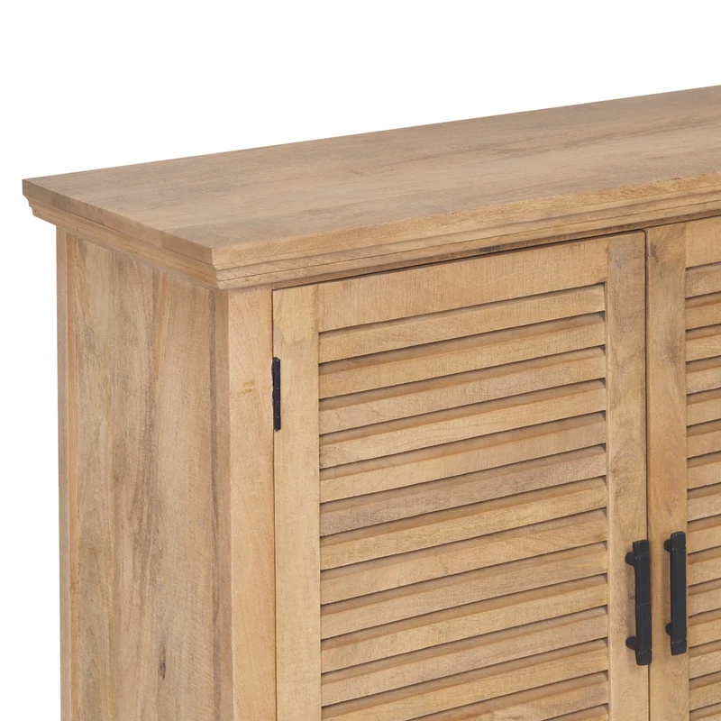 Buffet à 4 portes bois massif en manguier – Paran