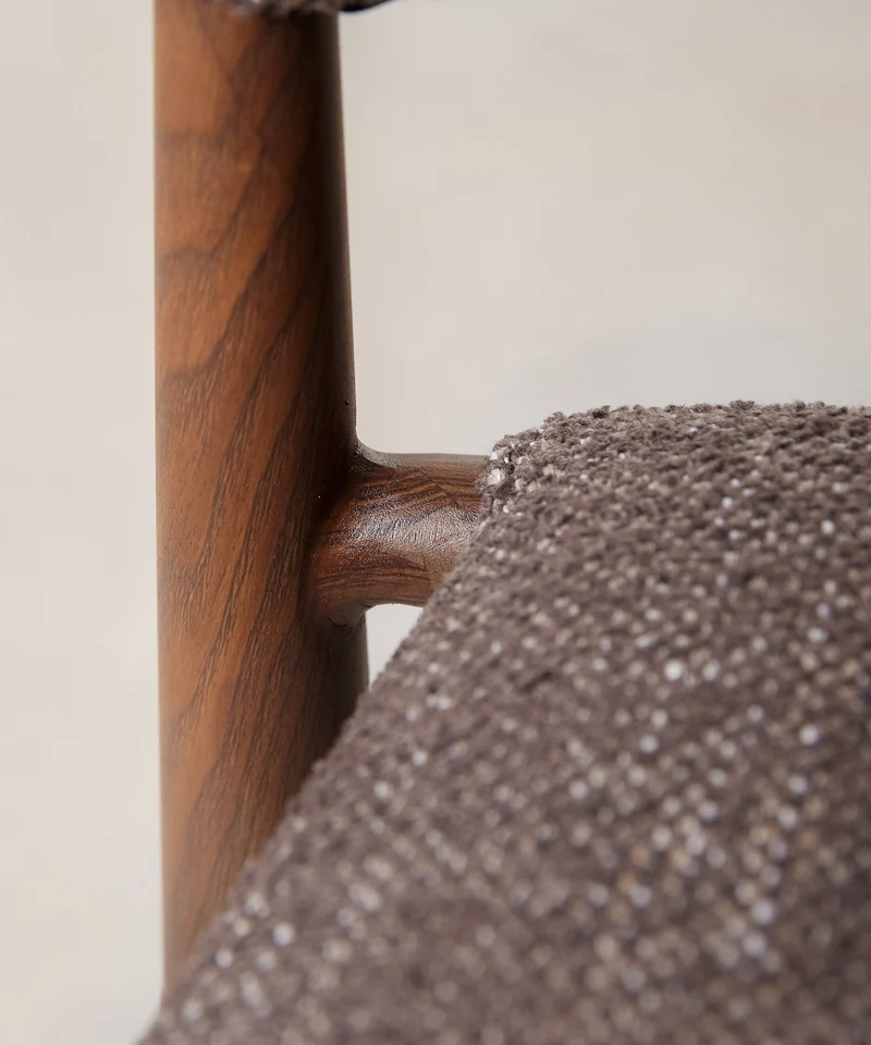 Silla de Comedor en Metal Tapizada Blair