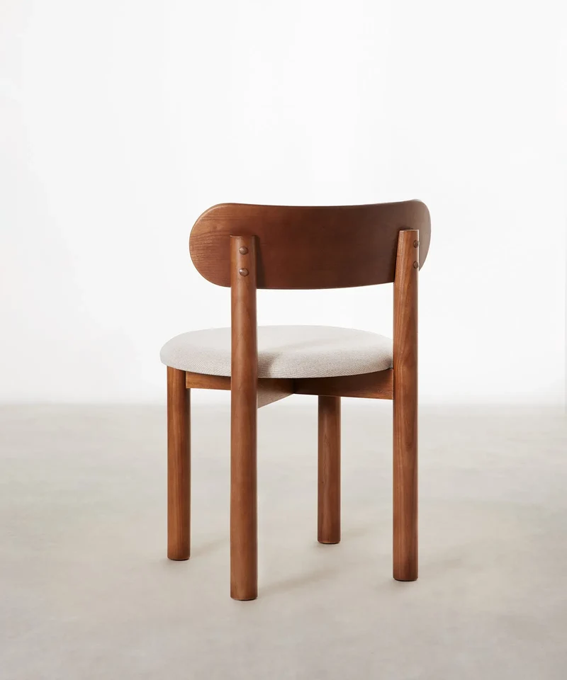 Silla de Comedor en Madera Tapizada Bianca