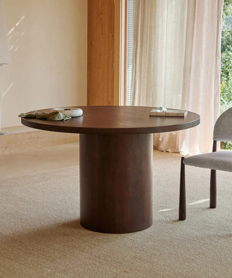 Mesa de Comedor Redonda en Madera Jolie (120 cm)