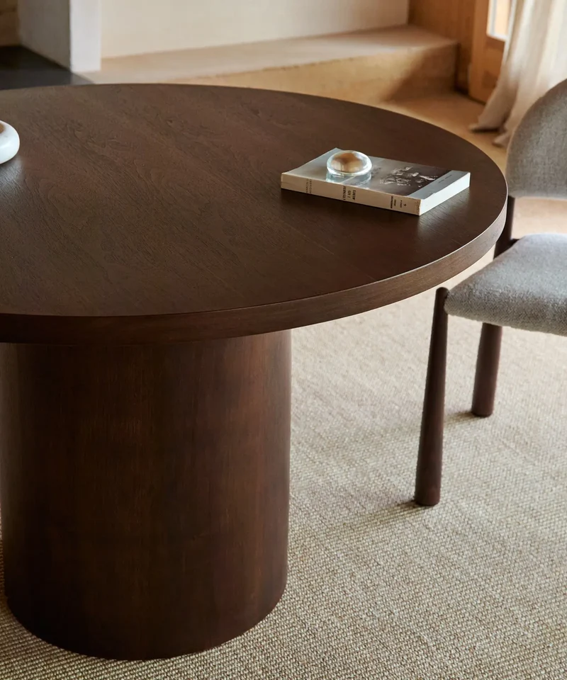 Mesa de Comedor Redonda en Madera Jolie (120 cm)