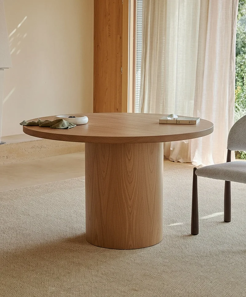 Mesa de Comedor Redonda en Madera Jolie (120 cm)