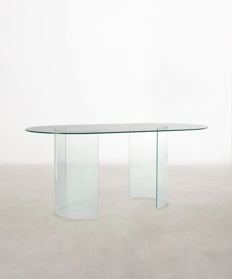 Mesa de Comedor Cristal Templado Ensa (180x76cm)