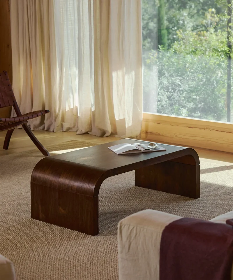 Mesa de Centro Rectangular en Madera Jade (110 cm)