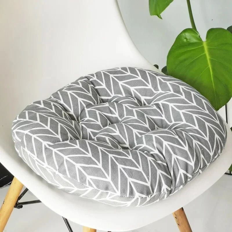 Galette de Chaise Ronde 45 cm Grise