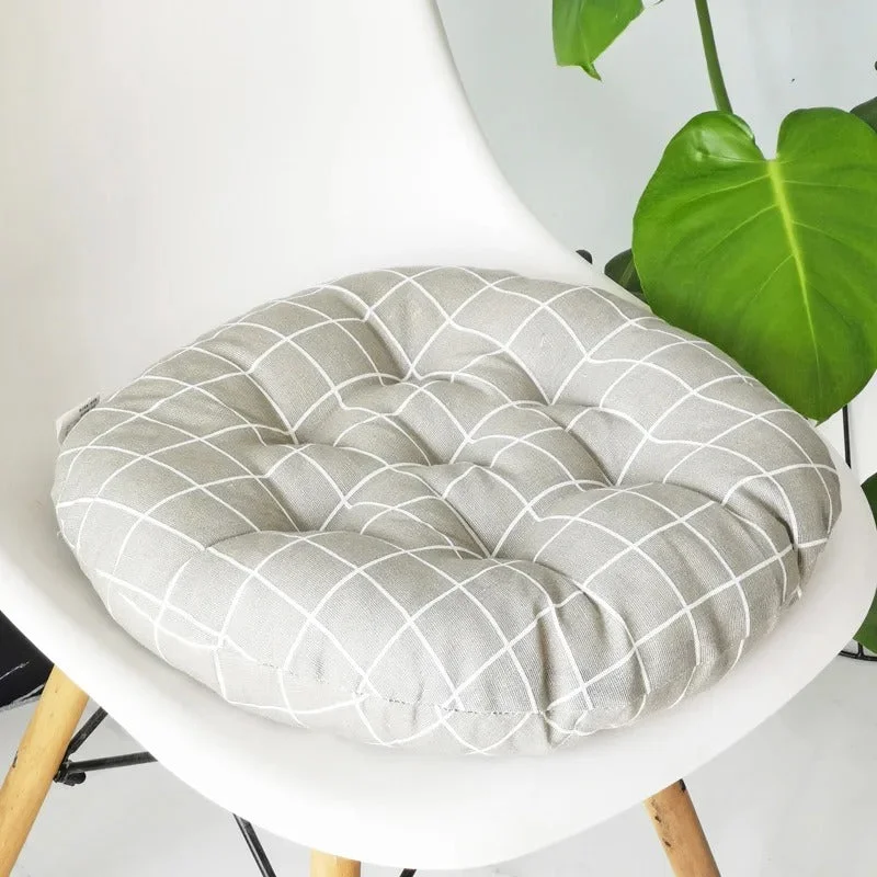 Galette de Chaise Ronde 45 cm Grise