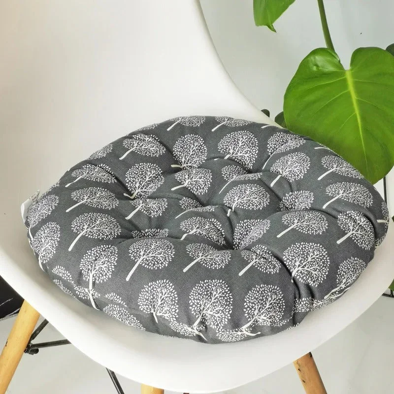 Galette de Chaise Ronde 45 cm Noire