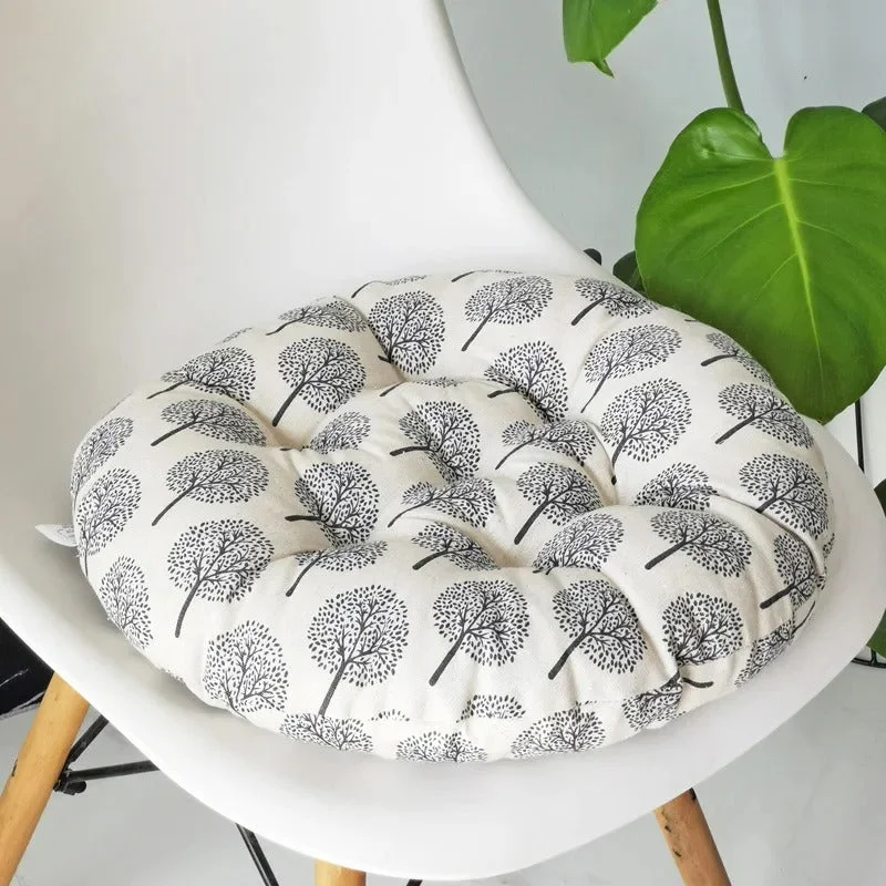 Galette de Chaise Ronde 45 cm Blanc cassé