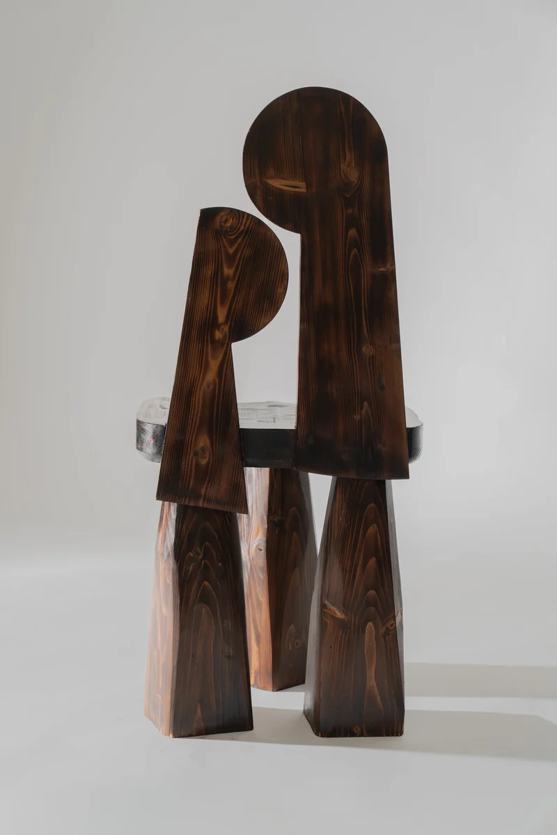 Speaking Chair in Hand Carved Nordic Fir Wood