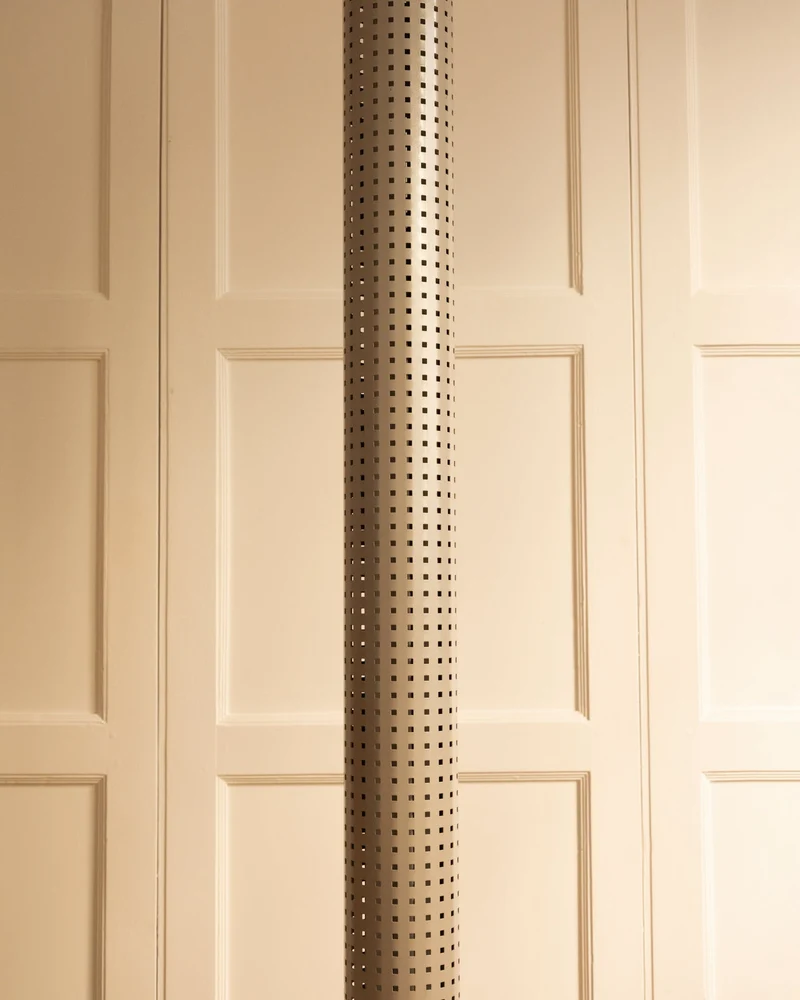 Vintage Postmodern Matteo Thun 'Chicago Tribune' Steel Floor Lamp for Bieffeplast