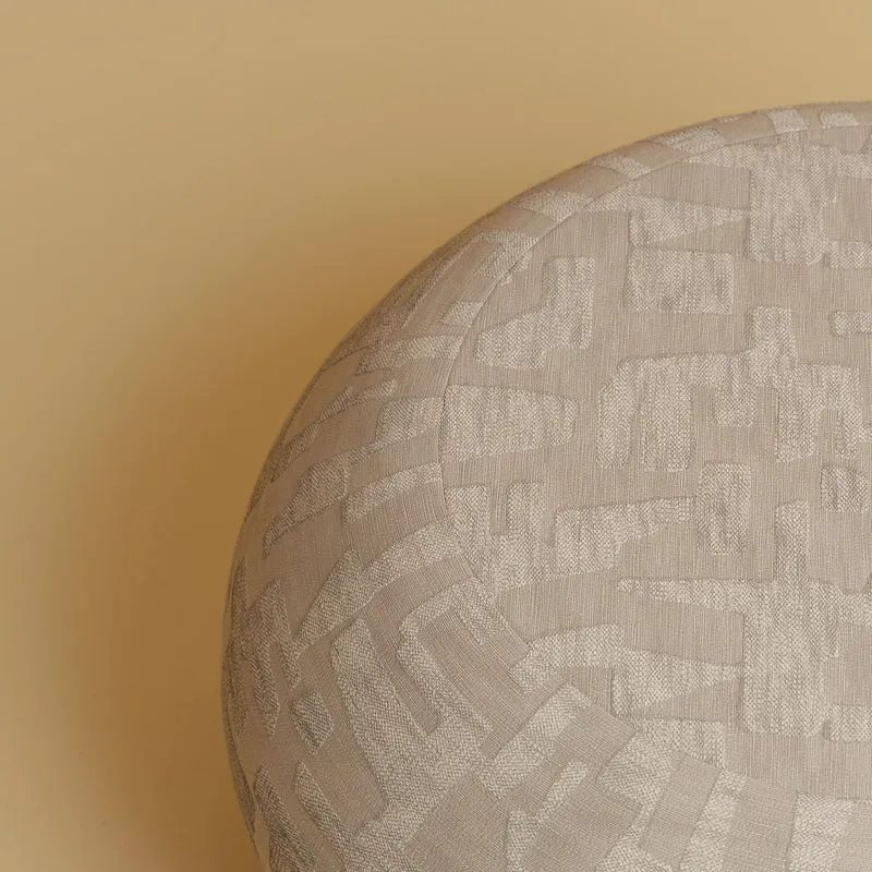 Wooden Stool Pouf - KUNA Series in Smoked Oak