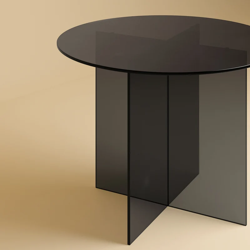Round Glass Dining Table - YURI Series